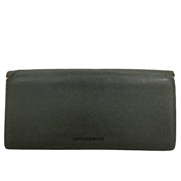 BURBERRY Logo Leather Long Bifold Wallet /1J4483 - Picture 1 of 8